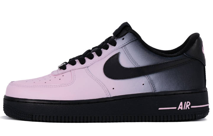 Nike Nike Air Force 1 Blackberry WS Low top Skateboard Shoes Women's Black Pink