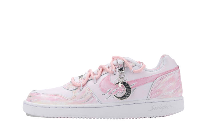 Nike Nike EBERNON Abrasion Resistant Abrasion Resistant Low top Skateboard Shoes Unisex Pink White