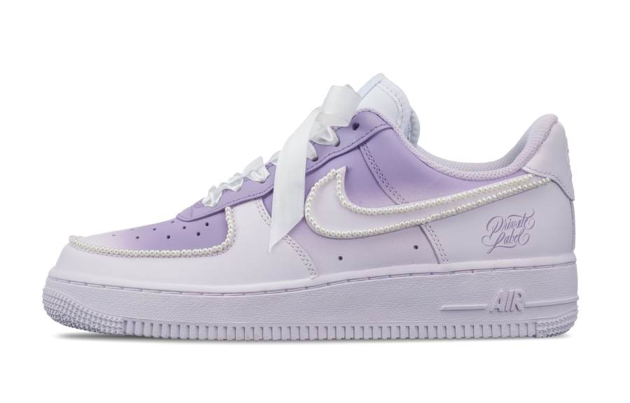 Nike Nike Air Force 1 Twilight Love Slip Resistant, Abrasion Resistant, Lightweight Low top Skateboard Shoes Women's Purple