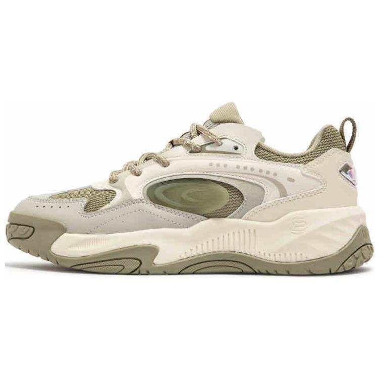 361° Jincheng Slip Resistant Abrasion Resistant Low top Skateboard Shoes Women's Beige Green