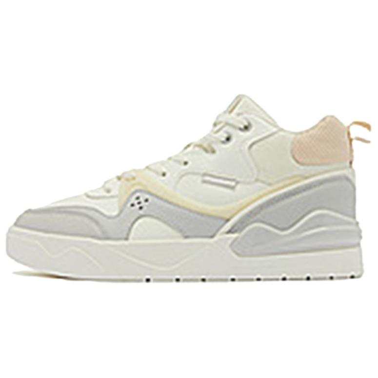 QIAODAN Abrasion Resistant Low top Skateboard Shoes Men's Beige Gray