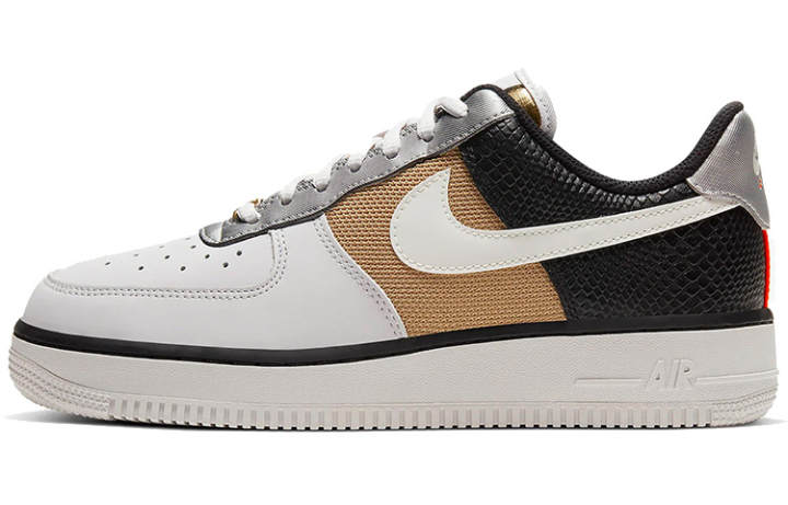 Nike Nike Air Force 1 '07 'Grey Black Gold' Women's