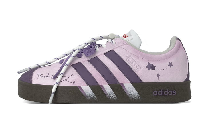 Adidas Adidas VL COURT 2.0 Skateboard Shoes Unisex Low Top Purple