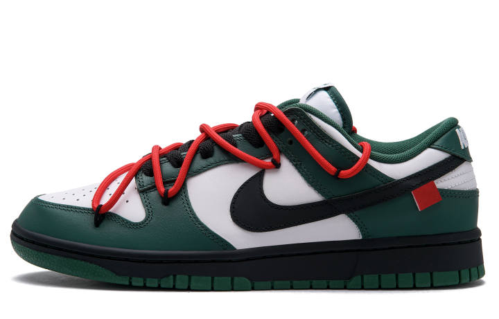 Nike Nike Dunk 'Warning Line' Slip Resistant Cushioning Abrasion Resistant Low top Skateboard Shoes Unisex Green