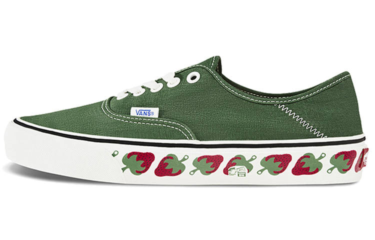 Vans Authentic Low Tops Non Slip Lightweight Skateboarding Shoes Unisex Green