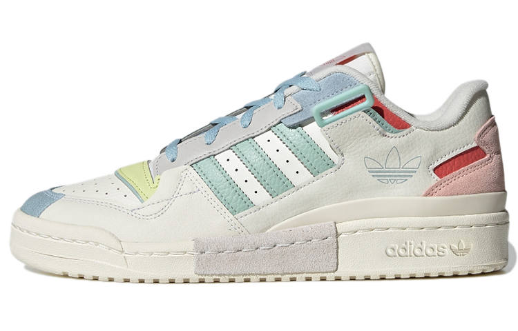 Adidas Originals Unisex Forum Exhibit Low Sneakers White/Pink/Blue