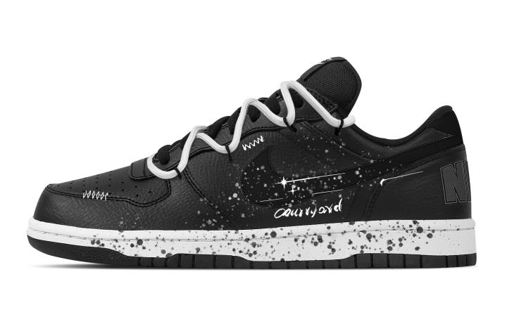 Nike Nike Big Starry Sea Abrasion Resistant Breathable Low top Skateboard Shoes Men's Black
