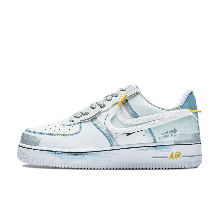 Nike Nike Air Force 1 Da Vinci, Structure Project Low top Skateboard Shoes Men's Blue