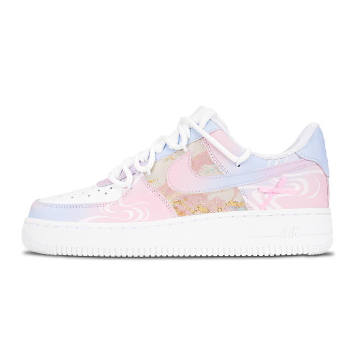 Nike Nike Air Force 1 Misty Rain Mist Slip Resistant, Lightweight, And Breathable Low top Skateboard Shoes Women's Pink