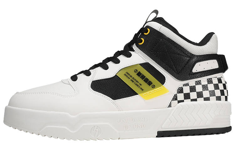 361° Fleece Lined Thermal, Casual Trendy Low top Winter Padded Skateboard Shoes Men's White Black