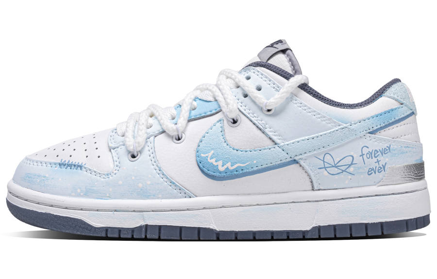 Nike Nike Dunk Winter Love Song Abrasion Resistant Low top Skateboard Shoes Unisex Blue White