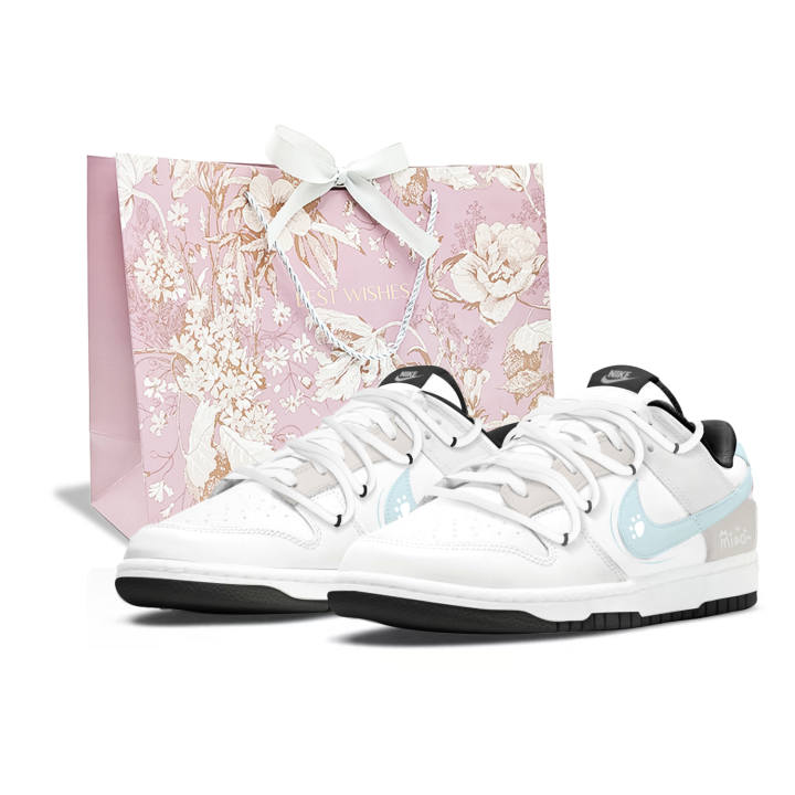 Nike Nike Dunk Cushioning Abrasion Resistant Cushioning, Wear Resistant Low top Skateboard Shoes Unisex White
