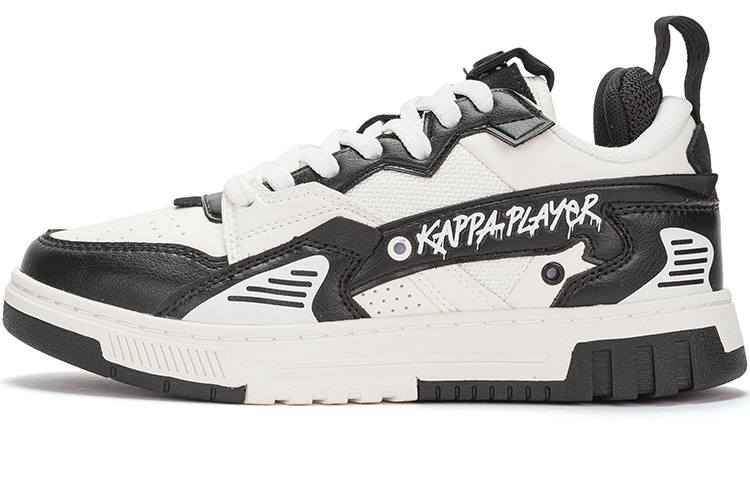 Kappa Low top Skateboard Shoes Unisex Black White