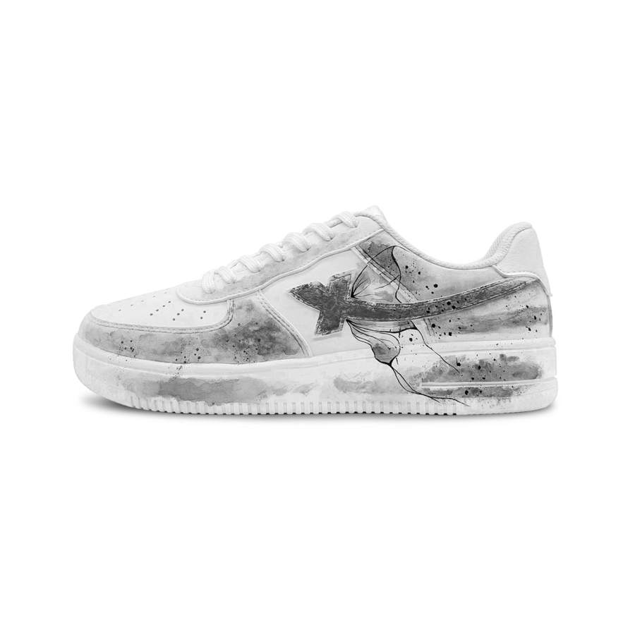 XTEP Air Force 1 Slip Resistant Abrasion Resistant Low top Skateboard Shoes Unisex Gray