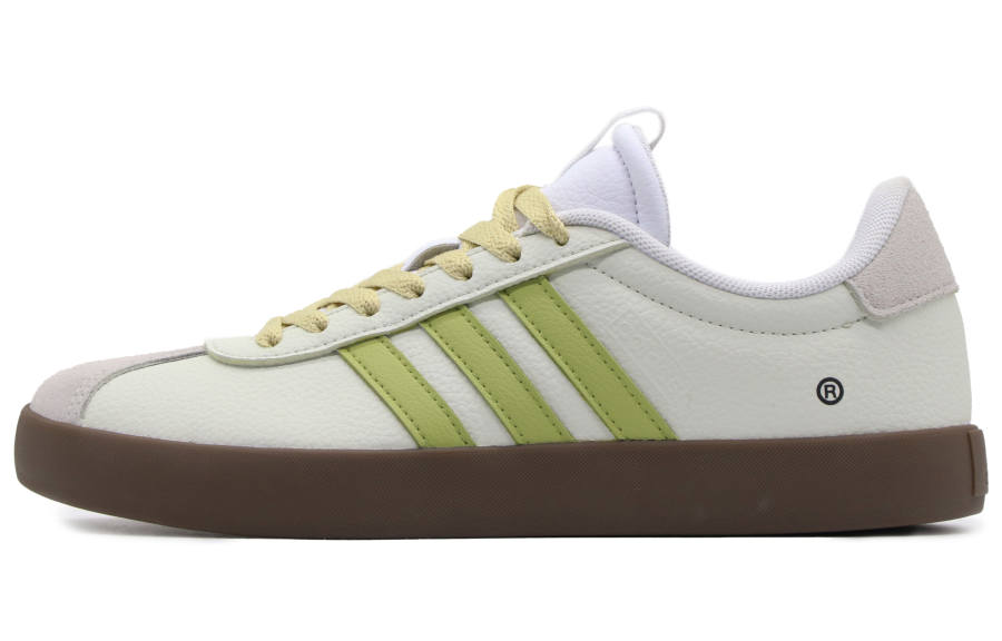 Adidas Adidas Court 3.0 Fabric Slip Resistant Cushioning Low top Skateboard Shoes Unisex Green White