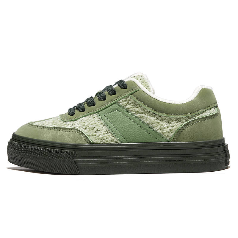 FEIYUE Fleece-Lined Comfortable Fashion Thermal Slip-Resistant And Abrasion-Resistant Low-top Skateboard Shoes Women's
