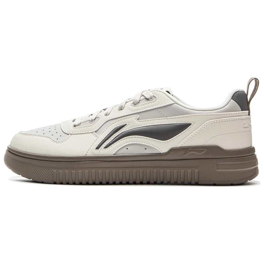 Li-Ning Li Ning Cyan Cloud Cushioning Lightweight Breathable Low top Skateboard Shoes Men's Beige Brown