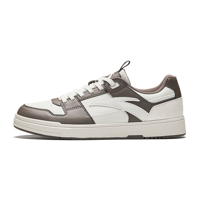 Anta Slip Resistant Abrasion Resistant Slip Resistant Abrasion Resistant Low top Skateboard Shoes Men's Gray White
