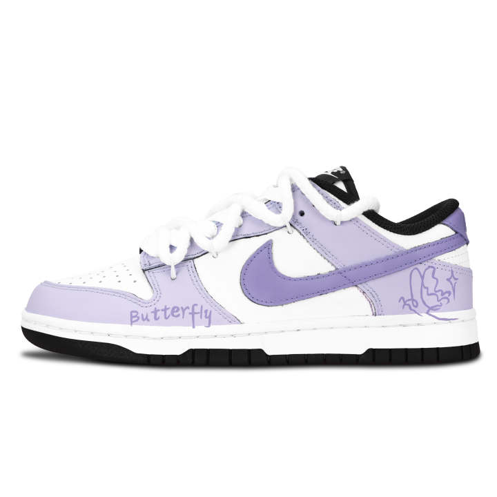 Nike Nike Dunk Black White, Ni Diecuo Li Abrasion Resistant Abrasion Resistant Low top Skateboard Shoes Unisex Purple