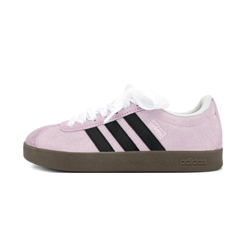Adidas Neo VL Court Lifestyle Slip Resistant Abrasion Resistant Balance Low top Skateboard Shoes Unisex Pink