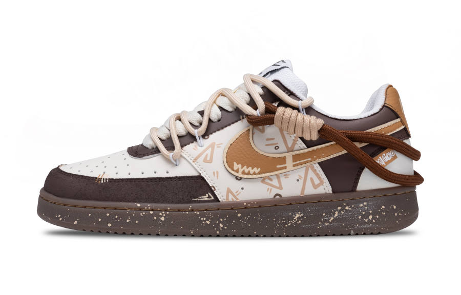 Nike Nike Court Vision Low Sweet As Honey Slip Resistant Low top Skateboard Shoes Men's White Brown
