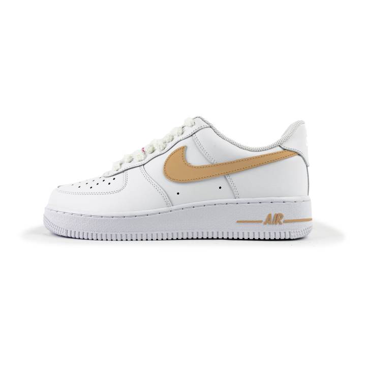 Nike Nike Air Force 1 Orange Candy Slip Resistant Slip Resistant Low top Skateboard Shoes Women's White Orange