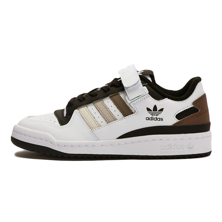 Adidas Originals FORUM Abrasion Resistant Abrasion Resistant Low top Skateboard Shoes Unisex White Umber