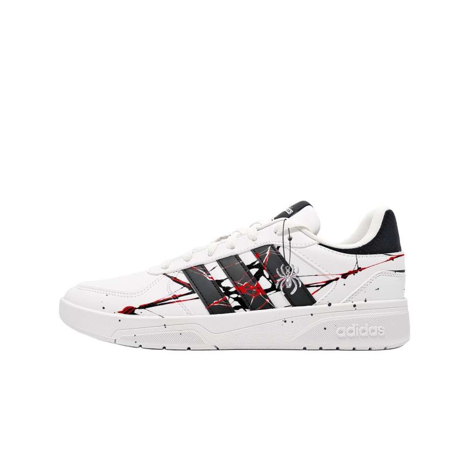 Adidas Neo Courtbeat Spider Web Blood Ink, Classic And Versatile, Trendy, Hand Drawn, Chinese Style Individual