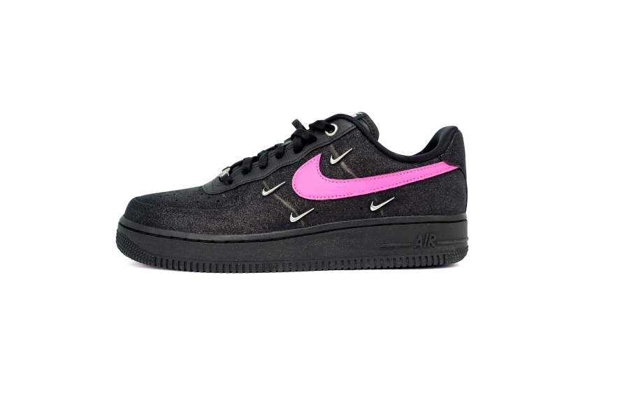 Nike Nike Air Force 1 Leather Slip Resistant Cushioning Low top Skateboard Shoes Women's Black