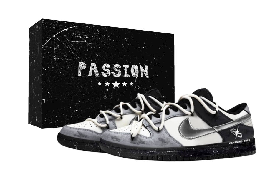 Nike Nike Dunk Lightning Box Abrasion Resistant Lightweight Wear resistant And Lightweight Low top Skateboard Shoes Unisex