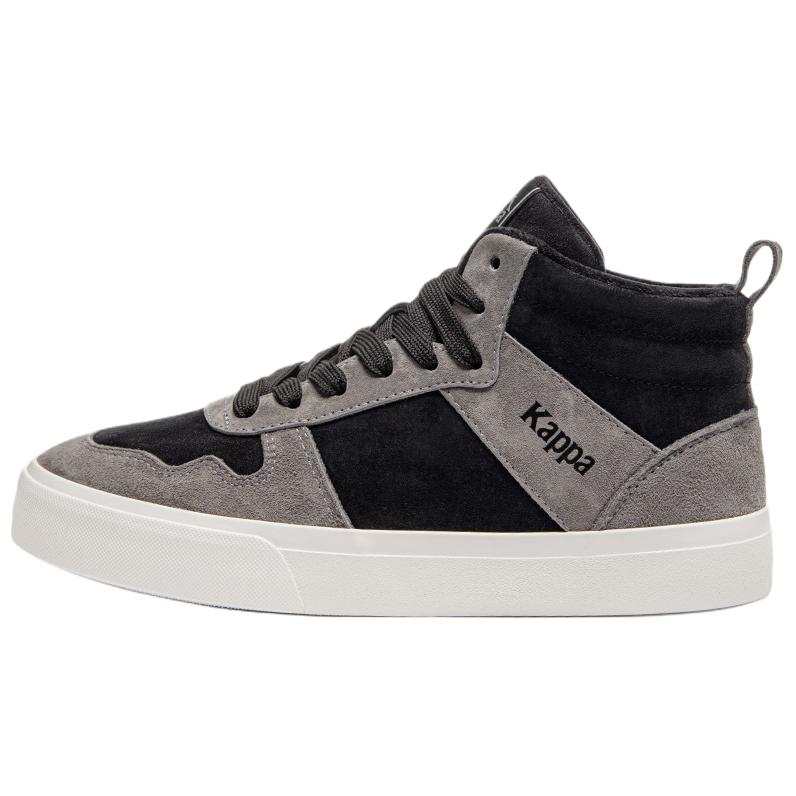 Kappa Slip Resistant Abrasion Resistant High top Skateboard Shoes Unisex Black