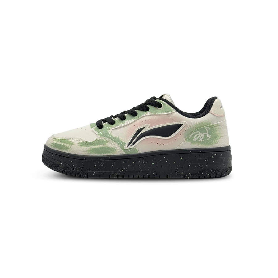 Li-Ning Li Ning Tianji Soft Slip Resistant Abrasion Resistant Low top Skateboard Shoes Unisex Matcha