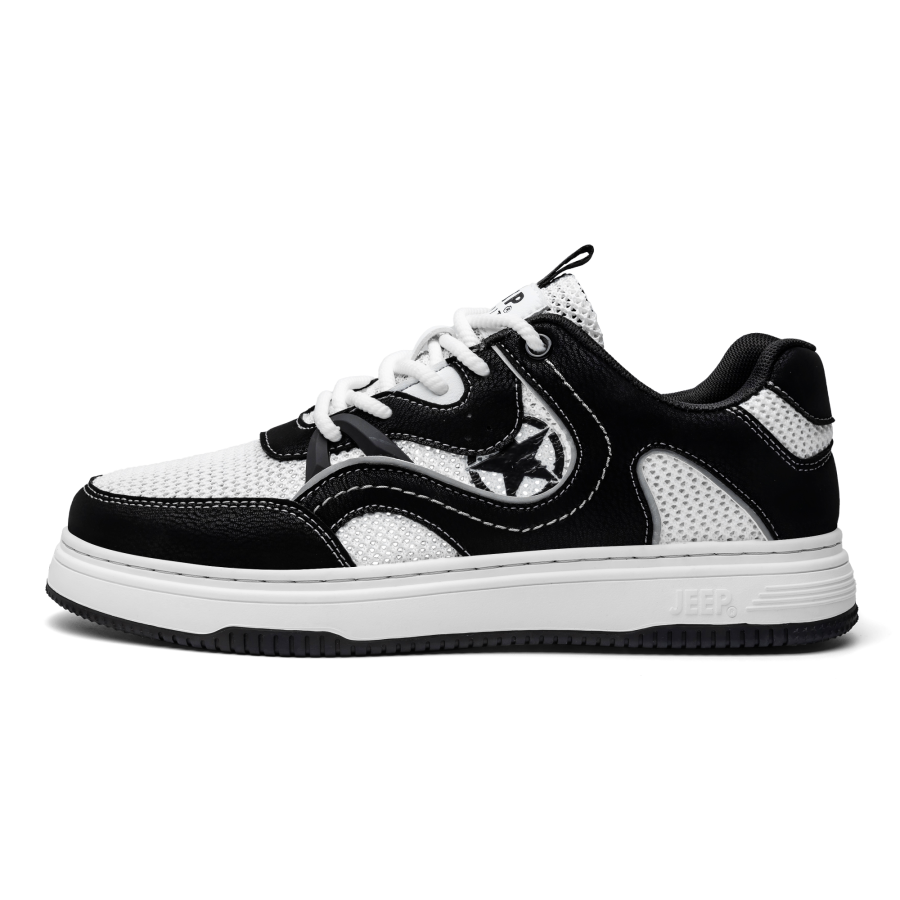 JEEP SPIRIT Coverage, Cushioning, Abrasion Resistant, Lightweight Low top Skateboard Shoes Men's Graphite Black