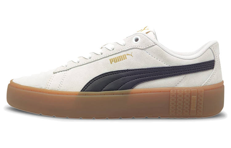 PUMA Smash Platform V2 Abrasion Resistant Lightweight Low top Skateboard Shoes Women's White Black