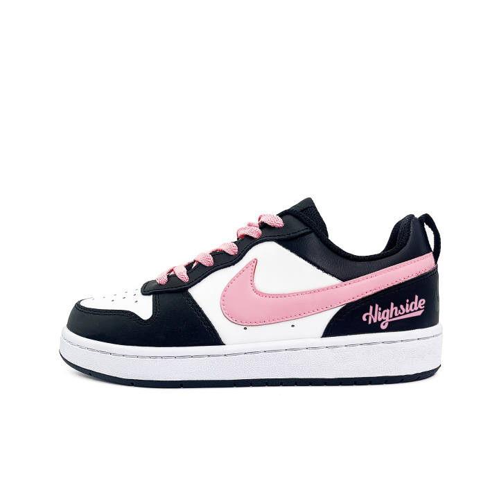 Nike Nike Court Borough Skateboard Shoes Women's Low Top Black Pink