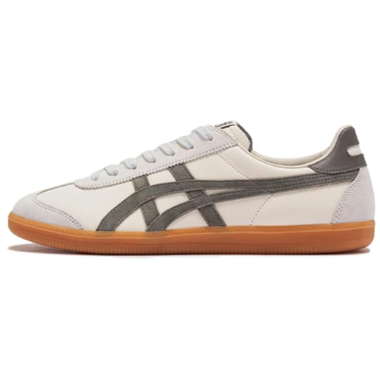 Onitsuka Tiger Tokuten Slip Resistant Abrasion Resistant Low top Skateboard Shoes Unisex Beige Gray
