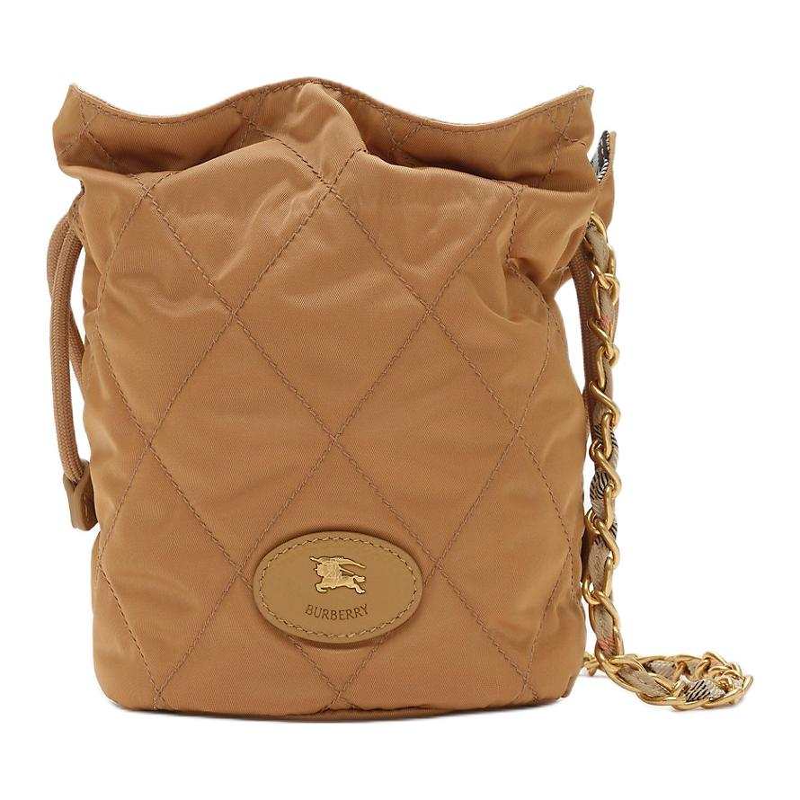 Burberry Horseshoe Polyamide Crossbody Bags Women's Teak Brown