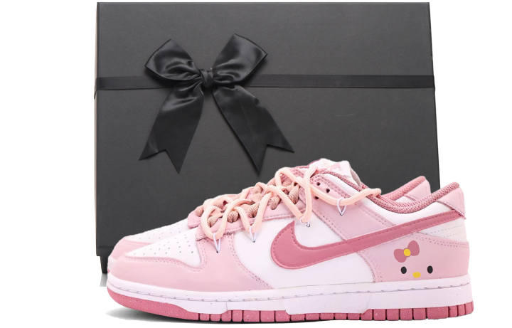 Nike Nike Dunk Coverage Low top Skateboard Shoes Unisex Pink White