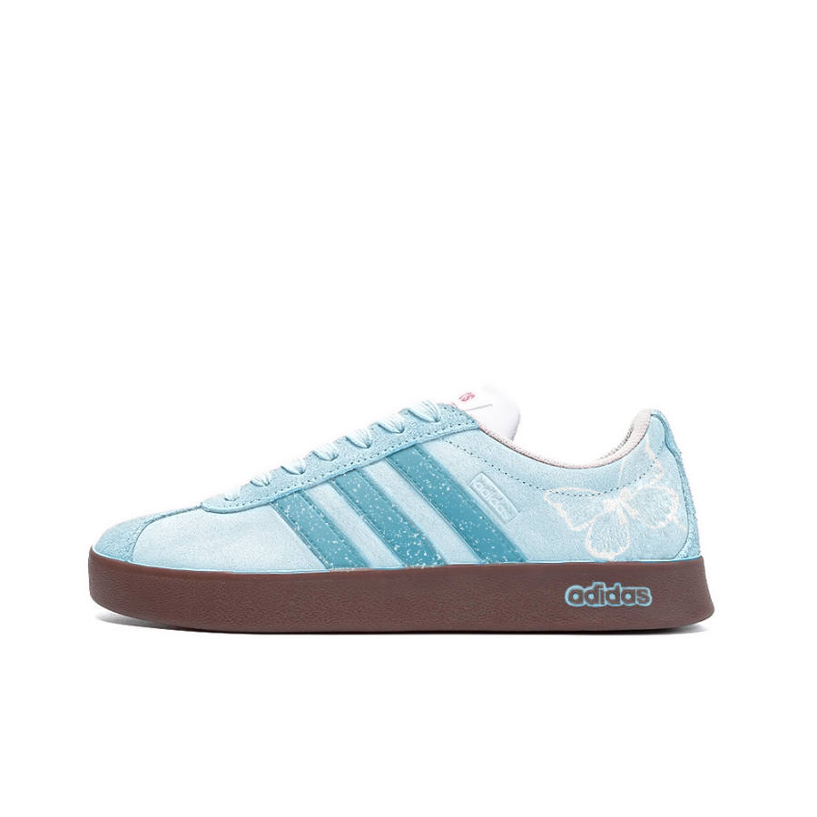 Adidas Neo VL Court Lifestyle Slip Resistant, Abrasion Resistant, Lightweight Low top Skateboard Shoes Unisex Blue