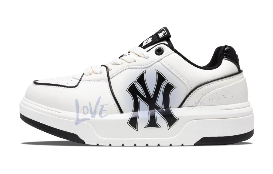 MLB Chunky Liner Low top Skateboard Shoes Unisex White Purple