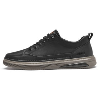 JIEPU Cow Split Leather Low top Skateboard Shoes Men's