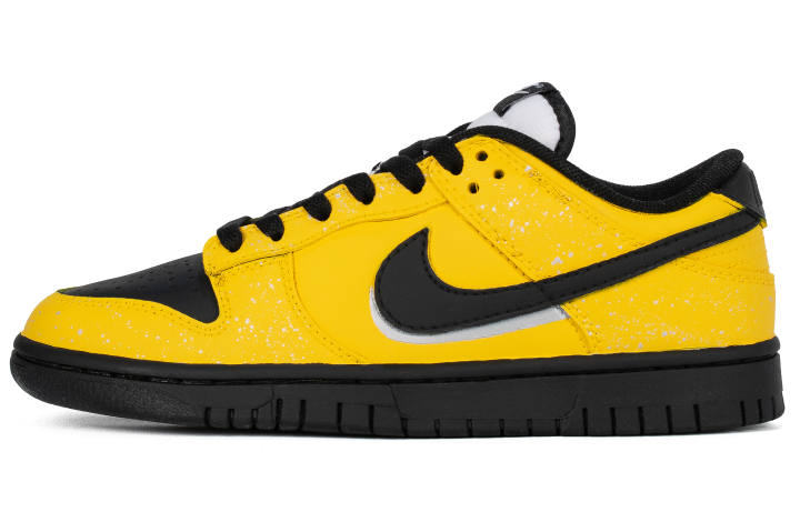 Nike Nike Dunk Warning WS Abrasion Resistant Low top Skateboard Shoes Men's Black White Yellow