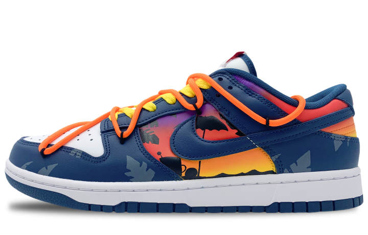 Nike Nike Dunk Slip Resistant, Abrasion Resistant, Lightweight Low top Skateboard Shoes Men's Blue White