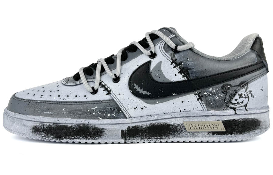 Nike Nike Court Vision 1 Low top Skateboard Shoes Men's Gray Black