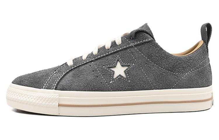 Converse One Star Pro Comfortable Slip Resistant Cushioning Abrasion Resistant Low top Skateboard Shoes Unisex Gray