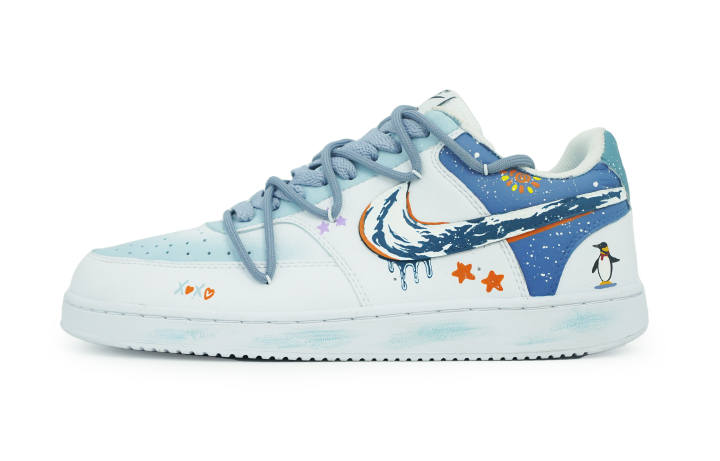 Nike Nike Court Vision 1 Low top Skateboard Shoes Men's White