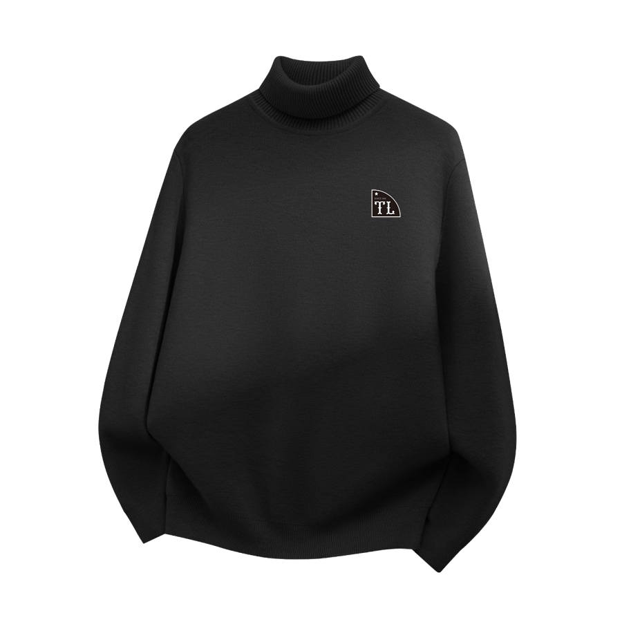 Tonlion Sweaters Unisex Turtleneck Thickened A Line