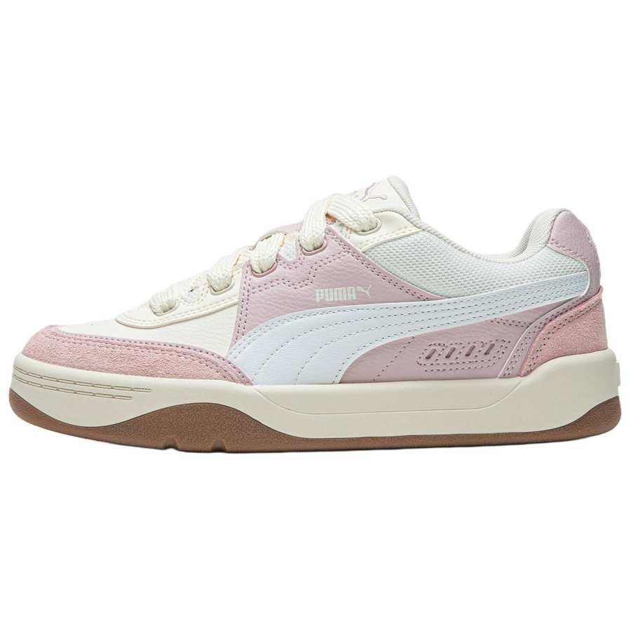 PUMA Park Lifestyle SK8 Slip Resistant Low top Skateboard Shoes Unisex Pink White