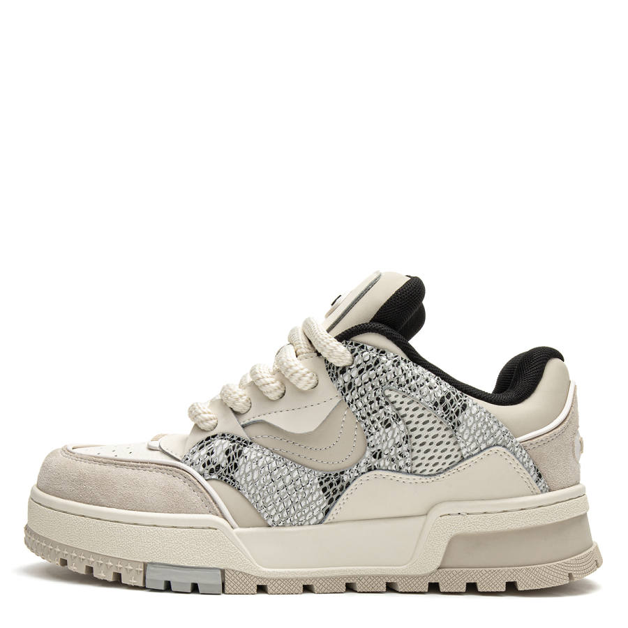 Youthloser Abrasion Resistant Low top Skateboard Shoes Unisex Beige