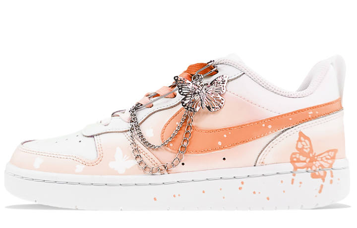 Nike Nike Court Borough Skateboard Shoes Women's Low Top Orange